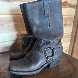 Frye Brown Heeled Boots